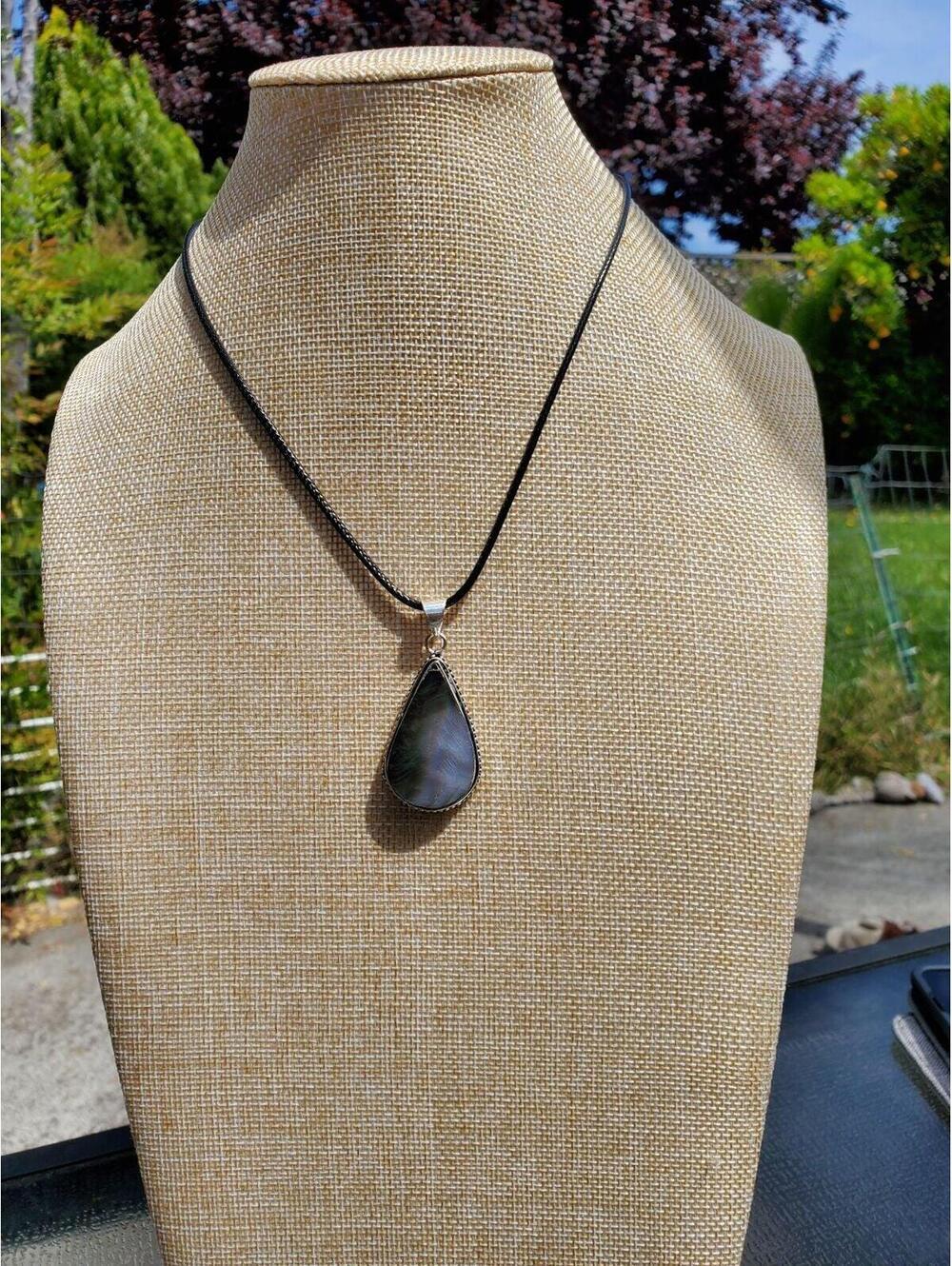925 mother of pearl pendant - Picture 6 of 7